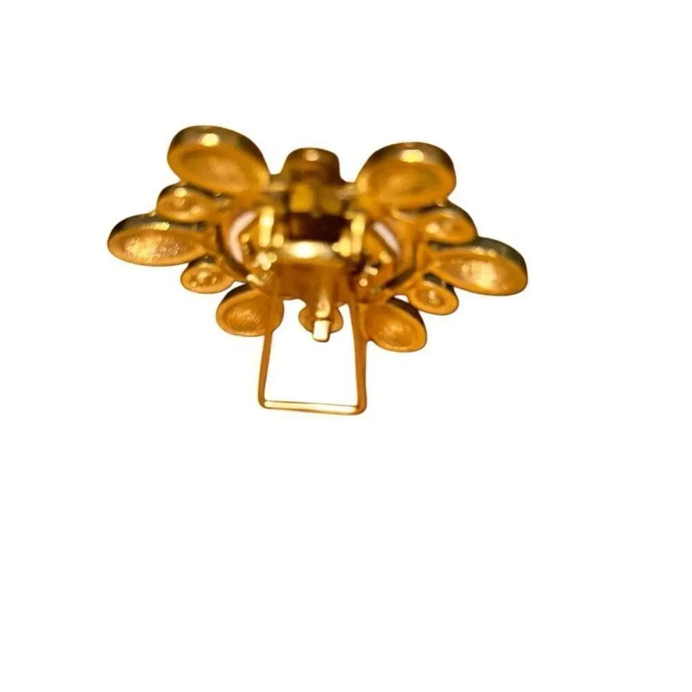 Jay Strongwater for Nieman Marcus Gold Tone Clip or Standing Tiny Picture Frame